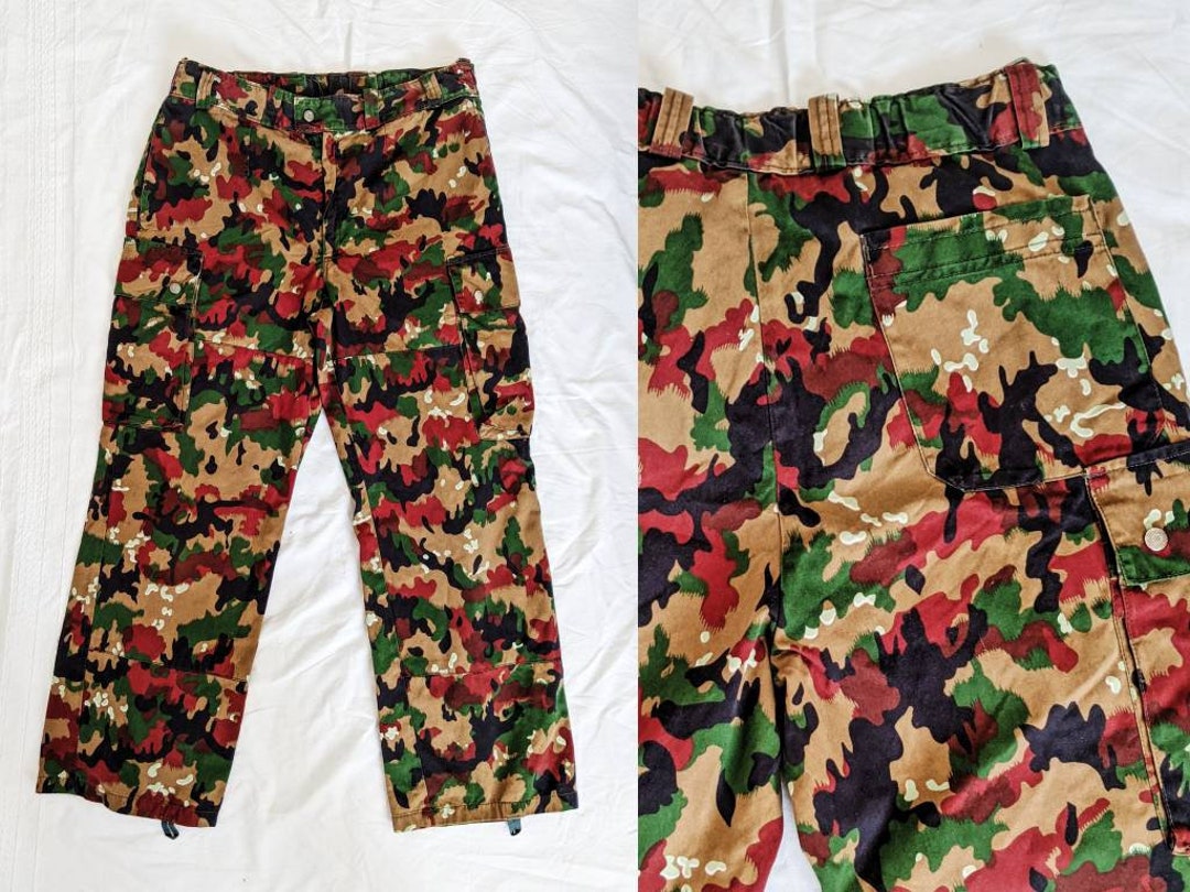 Vintage Military Camo Pants Swiss 70s - Etsy