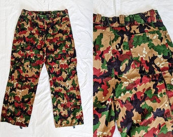 Vintage Military Camo Pants swiss 70s