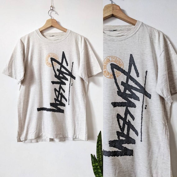 Vintage 80s Stussy T-shirt Made in USA Black Tag - Etsy Israel