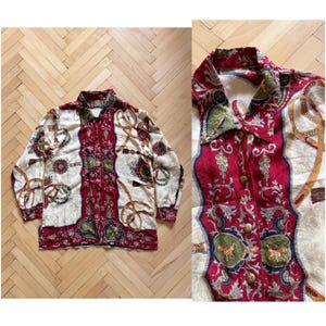 Vintage Baroque Silk Blouse