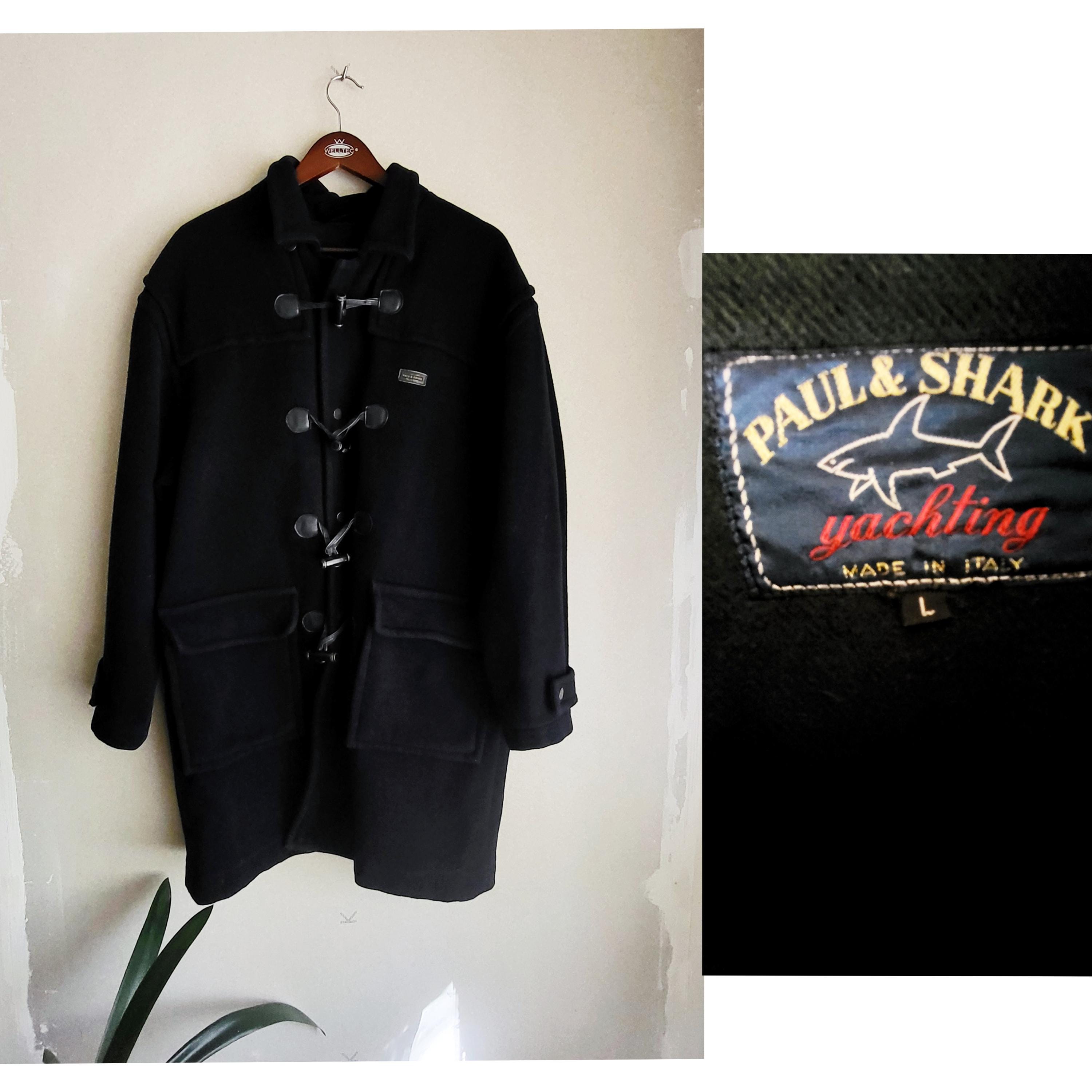 Vintage Paul & Shark Wool Duffle Coat - Etsy