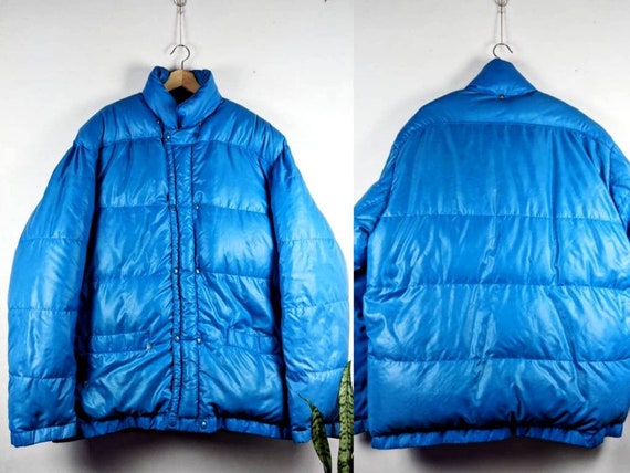 Vintage Puffer Blue Jacket Richner of Geneva Moncler 80s Retro | Etsy