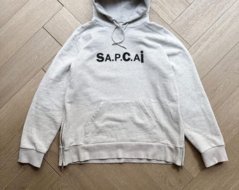 Sacai X A.P.C. Gray Hoodie Japan - Etsy