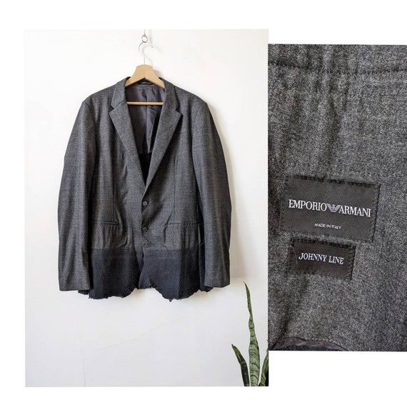 Vintage 1990s Emporio Armani Blazer Mini Skirt Suit Set