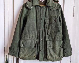 Vintage Barbour Brindle Wax Jacket | Size L - Www.brickvintage.com