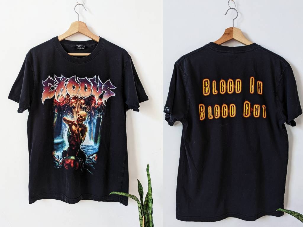 Vintage Exodus Merch T-shirt Blood in Blood Out Double Side - Etsy