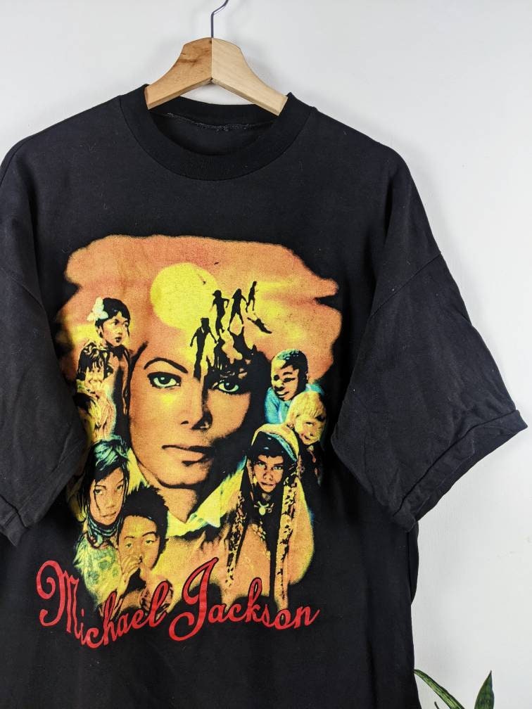 Vintage Michael Jackson Tシャツ Rare Vintage 80's Michael Jackson 1984 Thriller Black T