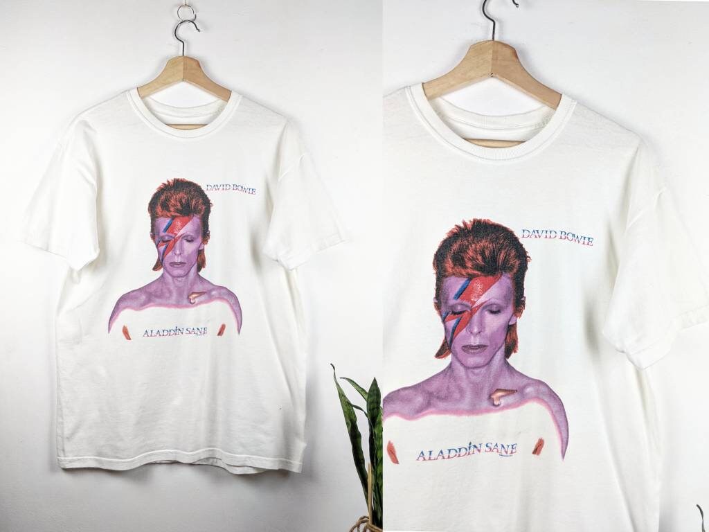 Vintage David Bowie Merch Aladdin Sane 1998 T shirt Etsy