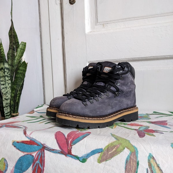 Vintage wandelen Nubuk laarzen dik