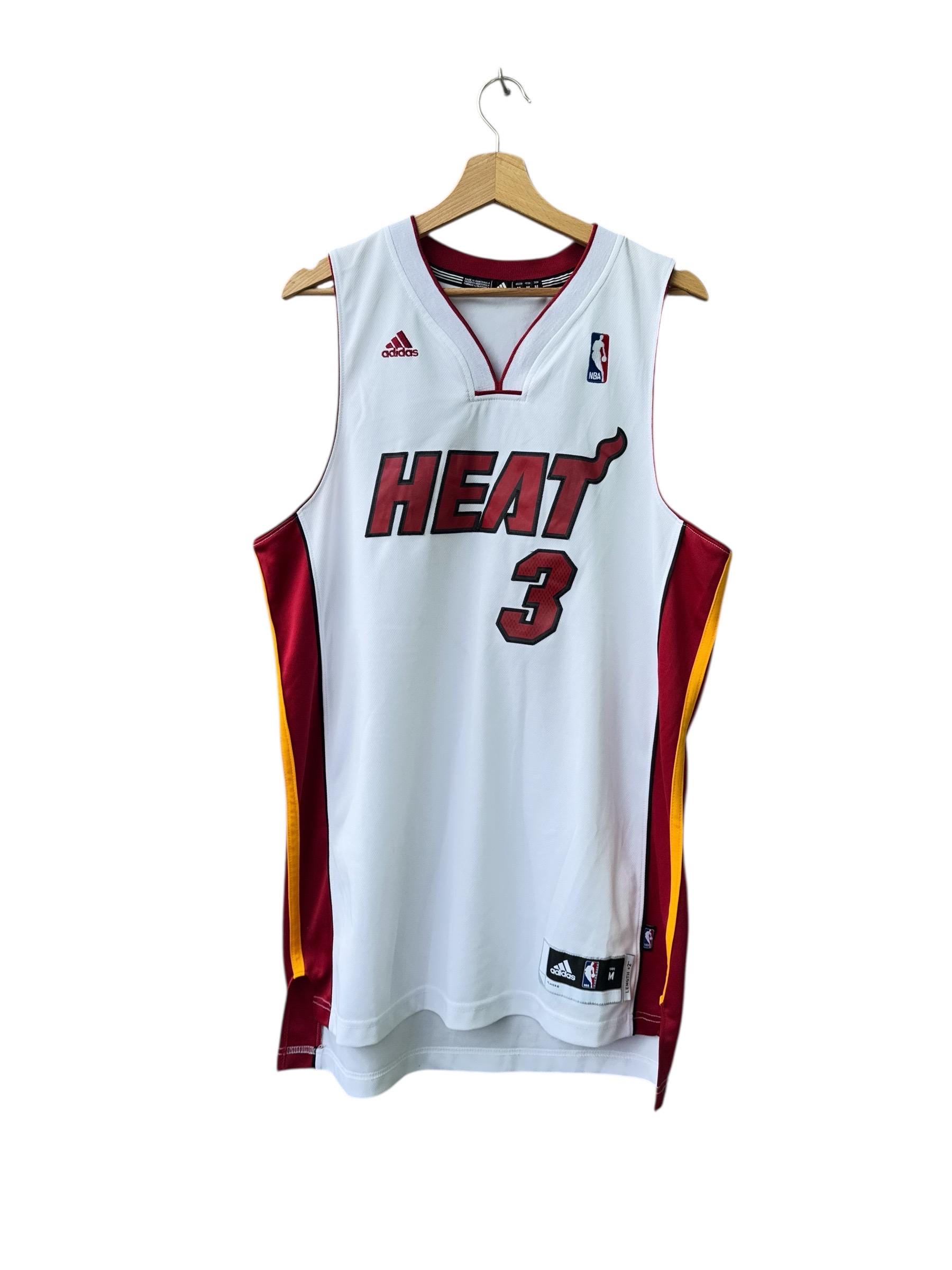 Miami Heat NBA Jersey Dwyane Wade 3 Adidas - Etsy