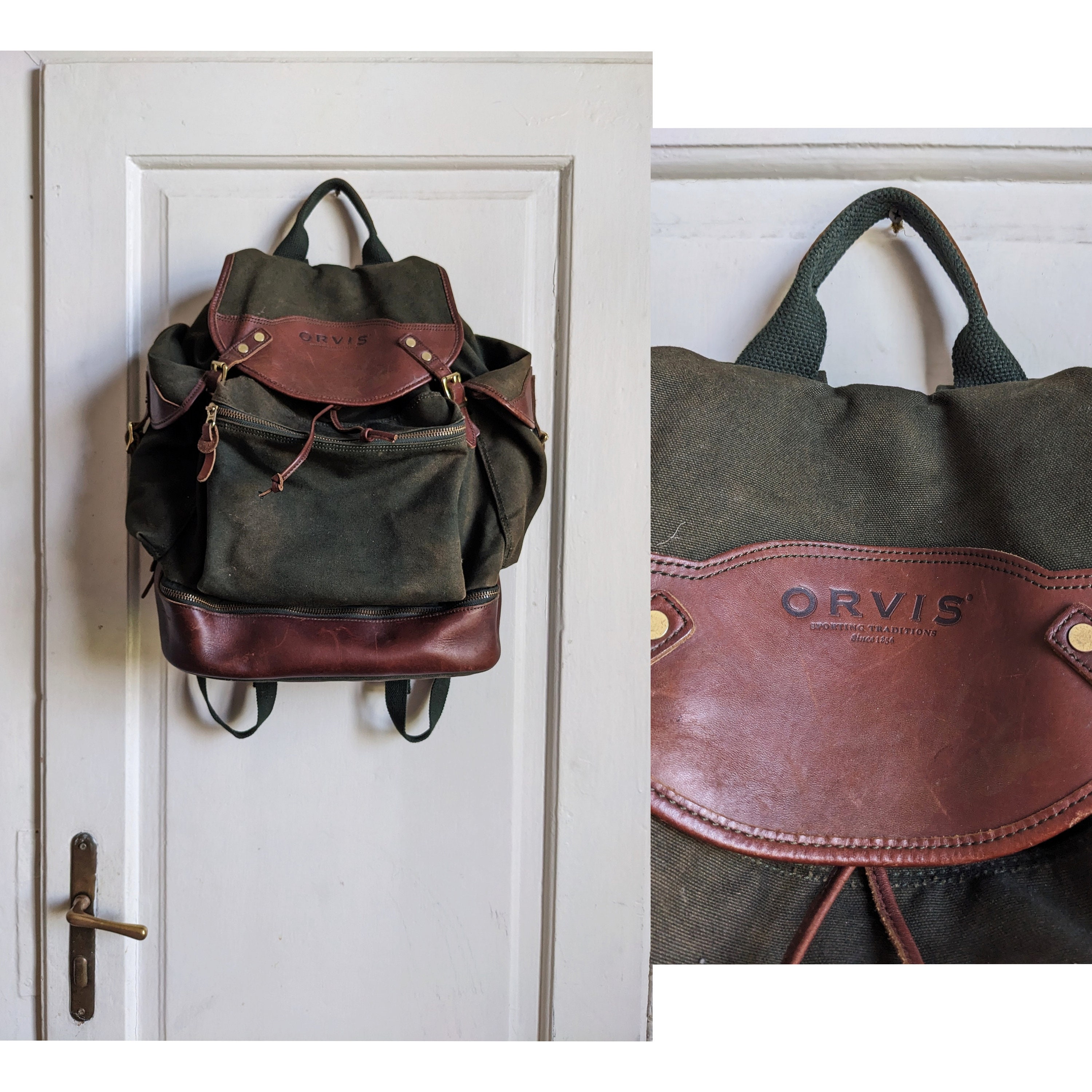 Orvis leather backpack hotsell
