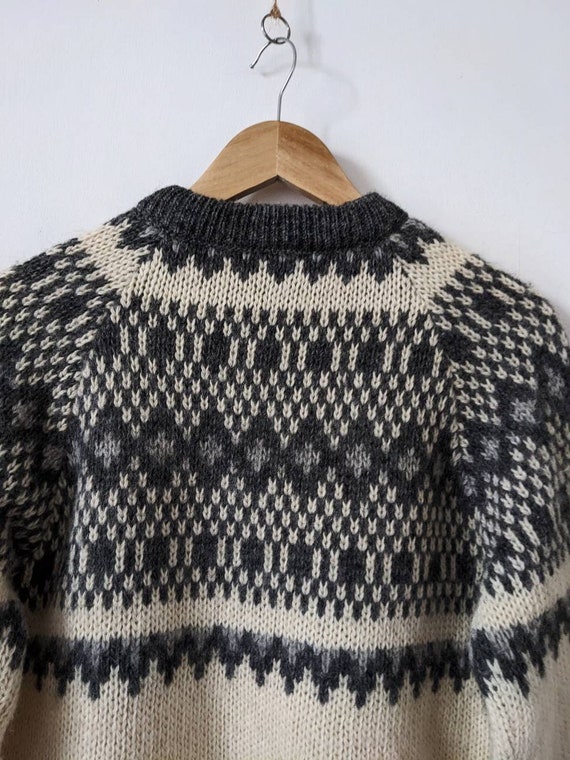 Vintage Norwegian Sweater Eskimo Wool Knitwear Ic… - image 6