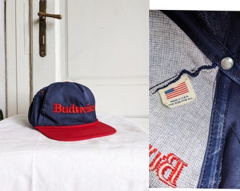 Vintage Budweiser Hat 90s Snapback Cap King of the Mountains Rocky