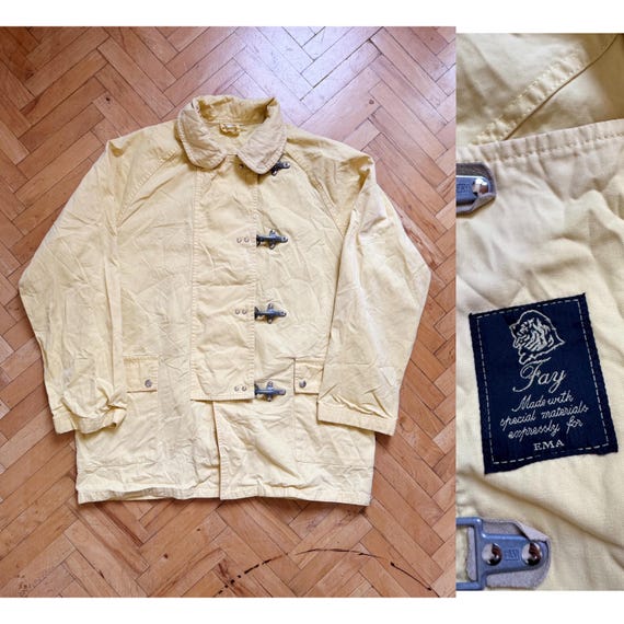 Vintage Fay Ema Yellow Fireman Clasp Jacket - Etsy