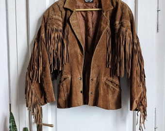 Lariat Leather Jacket Fringe 1970s - Etsy