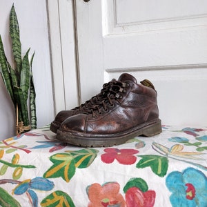 Vintage Doc Martens 8287 Chunky Boots England Brown Leather  display picture 1