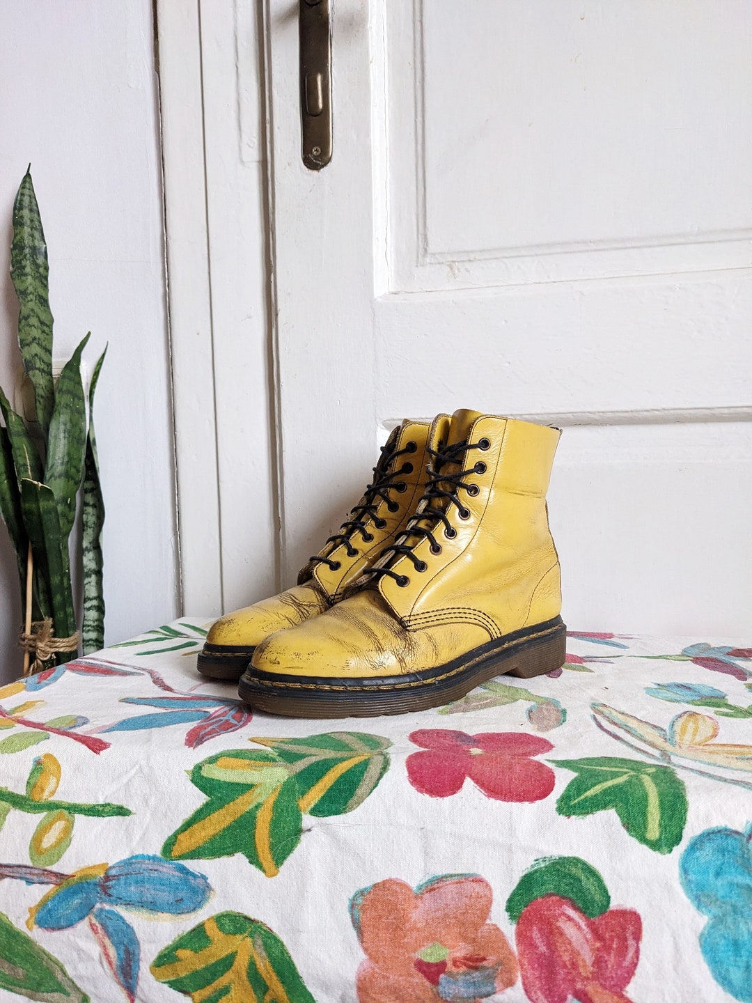 国内で当店のみ ADC - Stardust Series Martin Boots-Yellow ADC丨Stardust Series Martin Boots-Yellow&Black
