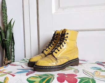 ドクターマーチン 1B89 イエロー ロゴ - Etsy 日本