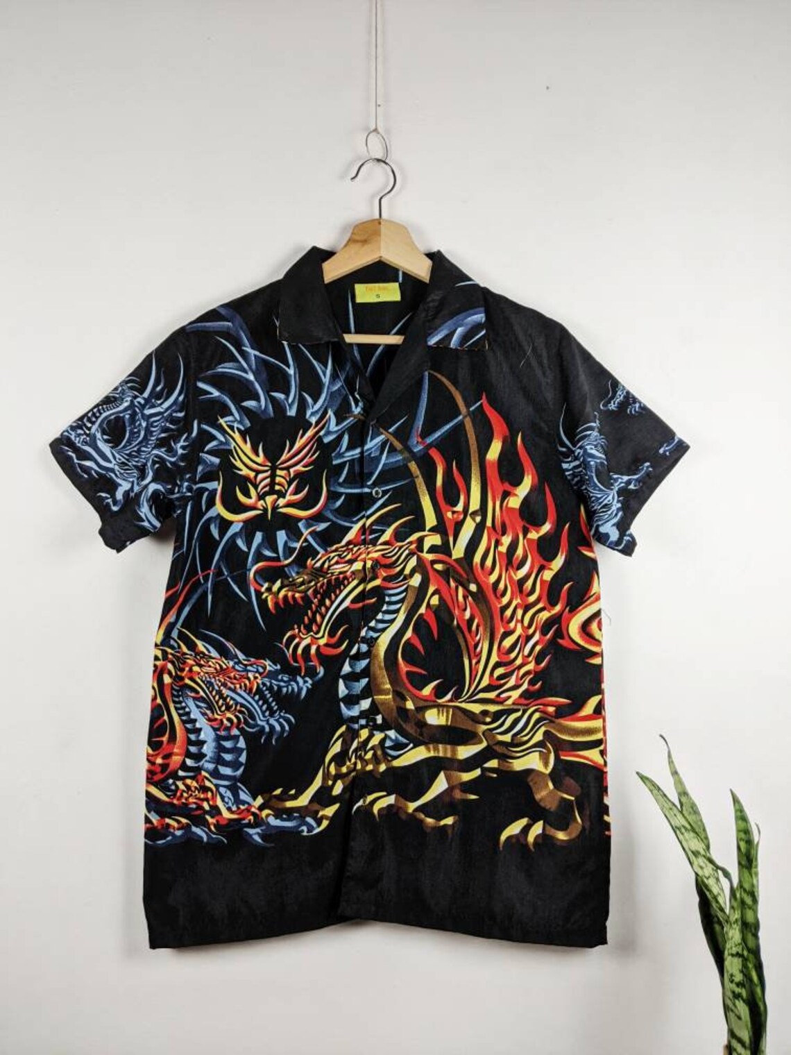 Vintage Dragon Hawaiian Shirt Full Print Ornament Multicolor - Etsy