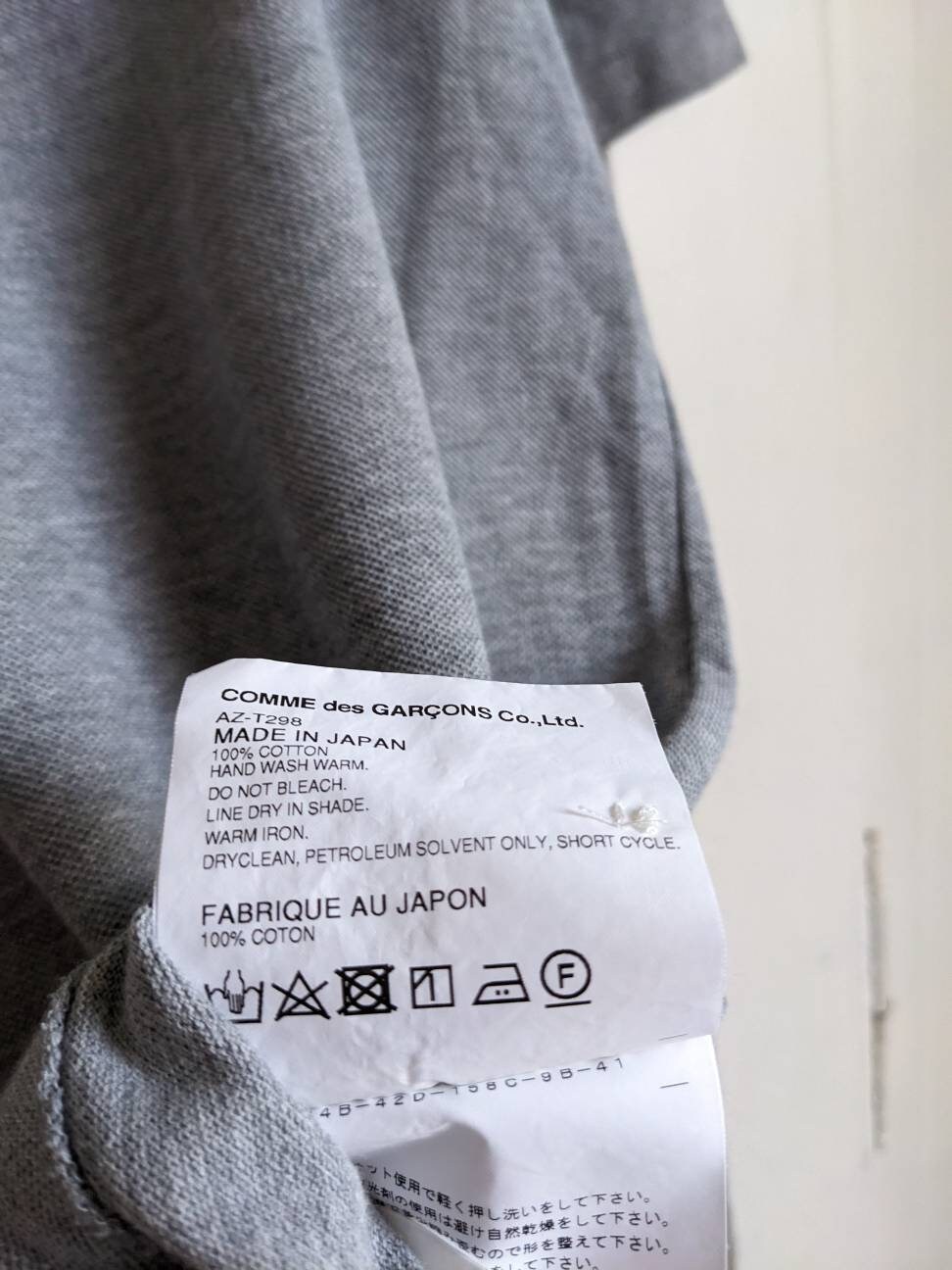 【未使用タグ付き】Play Comme des Garcons Comme Des Garcons PLAY Stacked Heart Polo Shirt - Grey CDG - Etsy