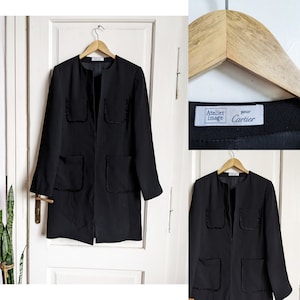 Vintage Cartier Wool Long Blazer France