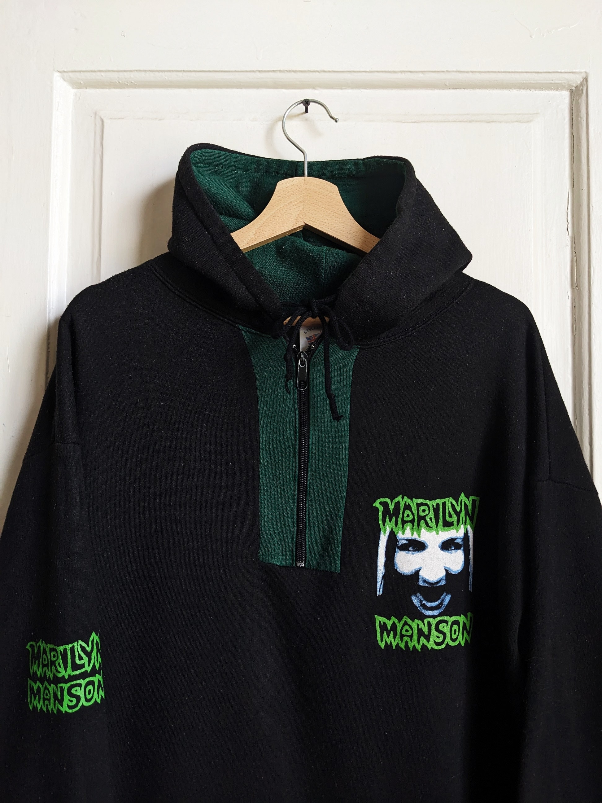 Vintage 90s Marilyn Manson Merch Hoodie MM - Etsy