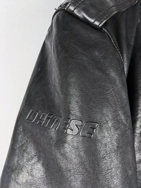 Dainese Women Leather Motorcycle Jacket Black Ita… - image 6