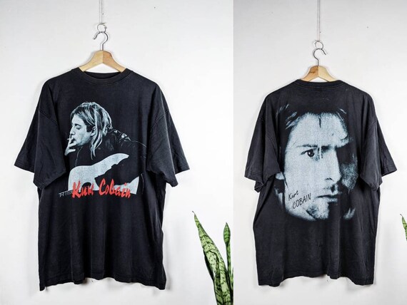 Vintage Kurt Cobain Merch T-shirt Nirvana 90s - Gem