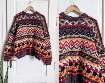 Vintage Handknitted Sweater Ornament Wool Peruvian Ecuadorian