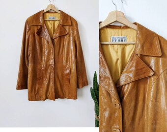 Vintage Gianfranco Ferre Women's Leather Brown Jacket