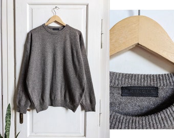 Pringle Mens Wool Sweater Gray Jumper