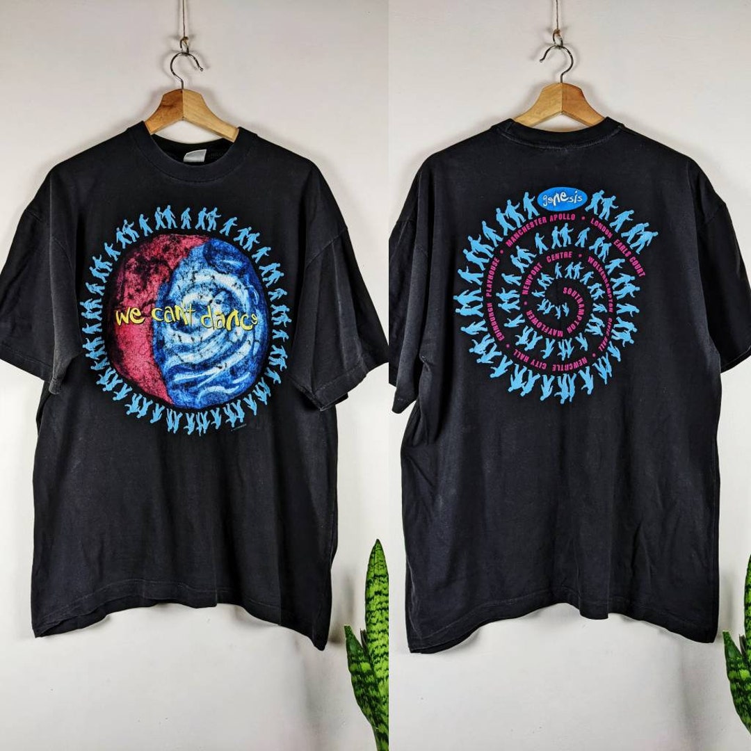 Vintage Genesis Merch 1992 We Can't Dance Double Side T