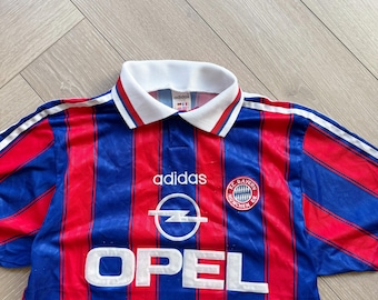 Vintage Bayern Munich 1995-97 Home Jersey | Adidas Opel Football