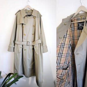Burberry 80s Trench - Etsy Canada