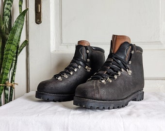 Vintage Bally Swiss Army Boots Hiking Mountain Boots