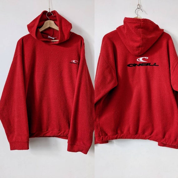 - O\'neill USA 90s Streetwear Hoodie Vintage Red Etsy