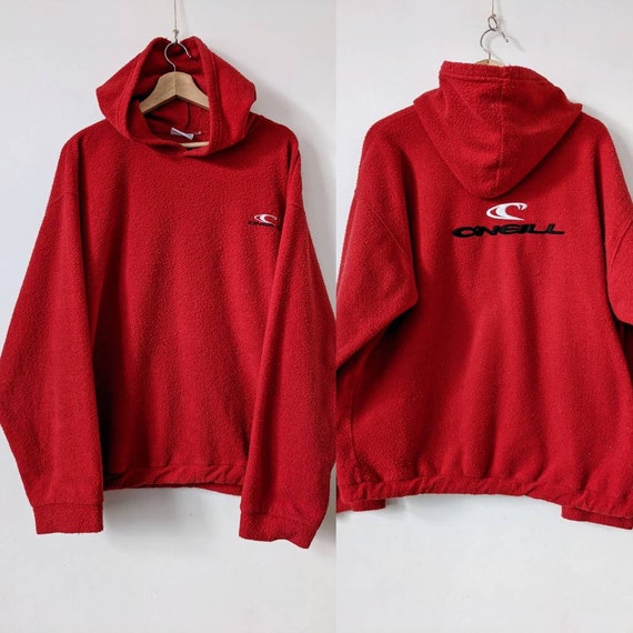 Vintage O'neill Hoodie Red USA 90s Streetwear - Etsy