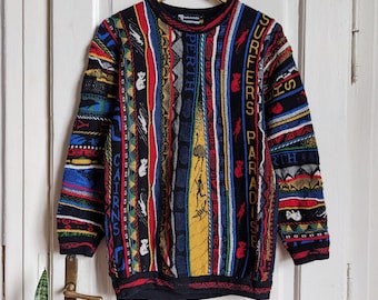 Vintage Purley Australia Wool Sweater | Multicolor Textured Knit