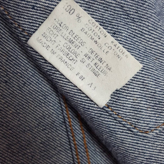 Vintage 70s Levis Vest Denim Jacket Made in France - Etsy 日本