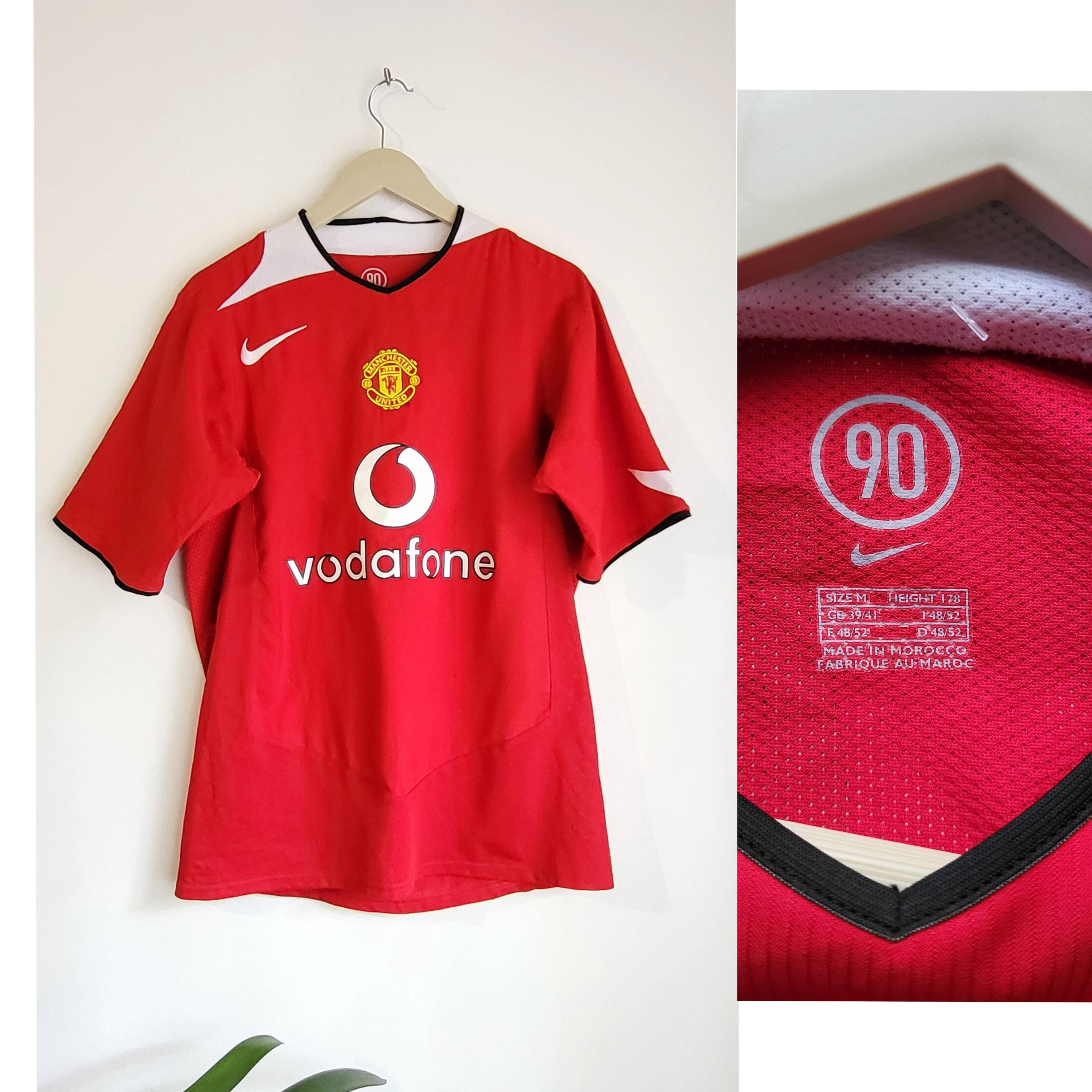 ウェア 00s 90s nike Manchester United Uniform MANCHESTER UNITED 2002 2004 HOME VINTAGE FOOTBALL SHIRT