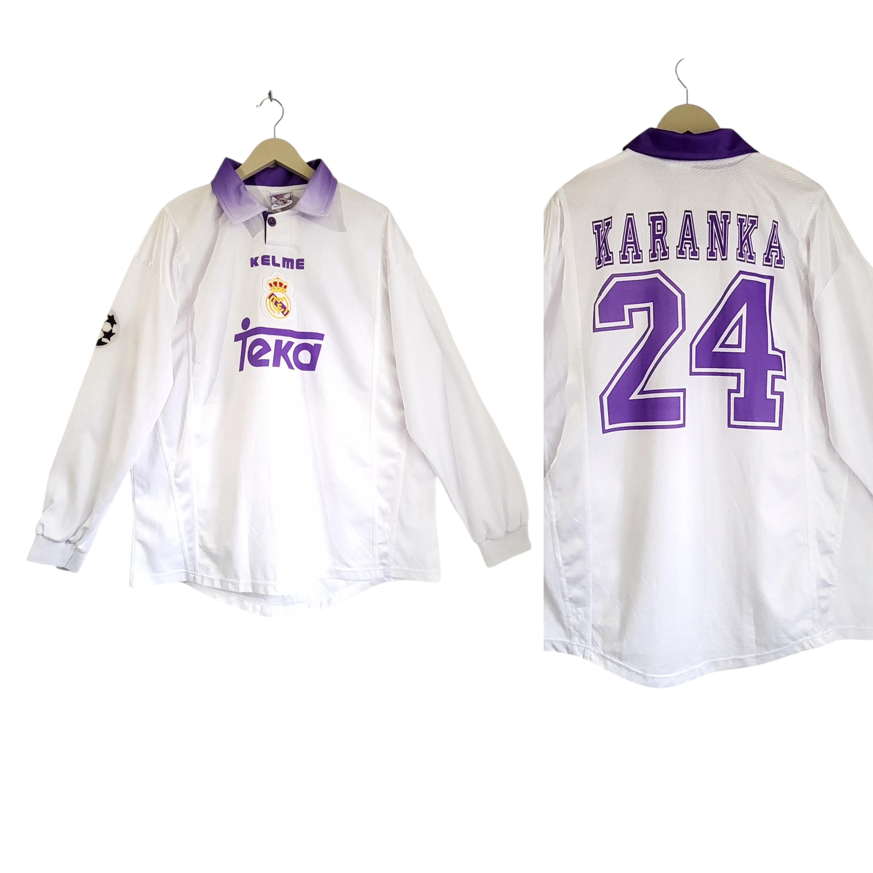 1997-98 Real Madrid Home Player Issue Shirt Karanka 24 Teka - Etsy