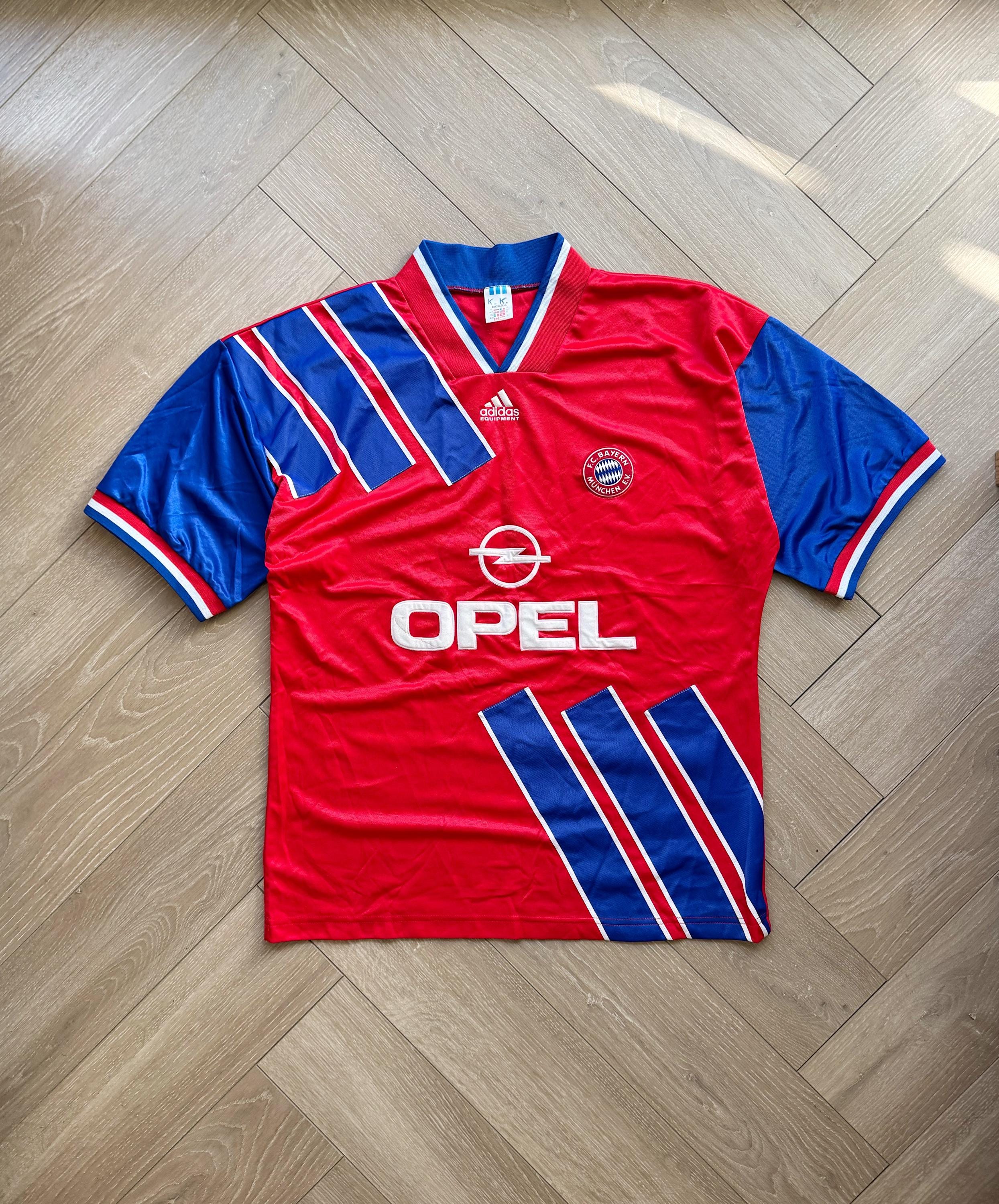 Vintage Bayern Munich 1994/95 Home Opel Jersey Soccer's 90s