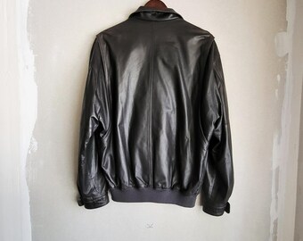 Vintage Burberrys Leather Jacket - Etsy