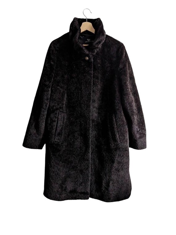 Alpaca Wool Coat | Dark Brown Winter Jacket | Saint Jacques - Etsy