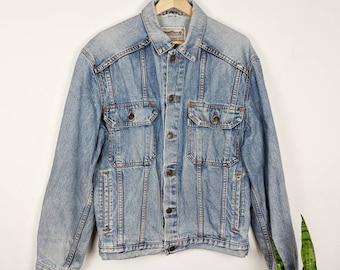 Vintage Levi's Type Denim Jacket Silver Tab Retro Jeans - Etsy