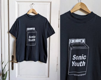 トップス 90s vintage Sonic Youth Washing Machigne Vintage 90's Sonic Youth Washing Machine T-Shirt – Mills