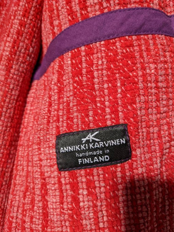 Annikki Karvinen Handmade Jacket Finland Wool Red - Etsy Annikki Karvinen Handmade Jacket Finland Wool Red - Etsy