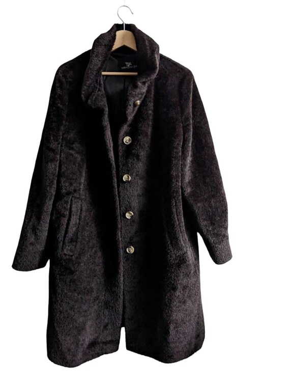 Alpaca Wool Coat | Dark Brown Winter Jacket | Saint Jacques - Etsy