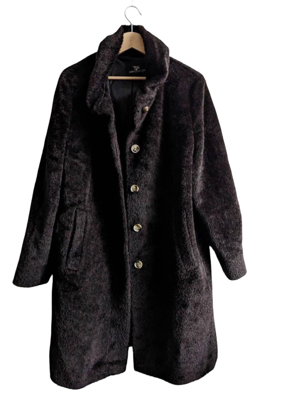 Alpaca Wool Coat | Dark Brown Winter Jacket | Saint Jacques - Etsy