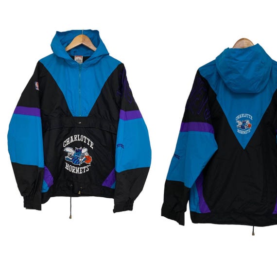 n*a様 CHARLOTTE HORNETS ブラックジャケット NBA Charlotte Hornets Reversible Bomber